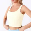 Camiseta Deportiva sin Mangas de Espalda en I con Copas Fijas para Mujer con Almohadillas en el Pecho, Ropa de Yoga, Ropa Interior, Top de Fitness para Pilates Yoga