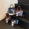 Bolso de Mano Versátil Casual Estilo Coreano Bolso Cubo para Mujer Verano 2025 Mezclilla Moderno Bolso de Hombro Cruzado de Gama Alta