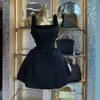 Moda Femenina Transfronteriza Europea y Americana Verano 2026 Nuevo Elegante Vestido de Tirantes Cortos Patchwork Cuadrado de Cuello