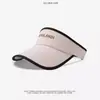 Chapéu Feminino Novo de Verão para Proteção Solar com Aba Larga, Rosto Pequeno, Anti-UV para Corrida Esportiva, Aba de Língua de Pato, Chapéu de Sol de Copa Vazia