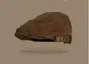Boina Octogonal Retro Británica Marrón para Mujer Transpirable de Cuero PU para Primavera y Otoño Sombrero de Pintor Tejido Marrón para Invierno