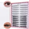 Pestañas Postizas Belleza Barbie Giradas y Cónicas Gato Ojo de Manga de Gran Capacidad con 12 Filas de Girasol Natural Realista Alta Densidad