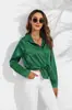 2026 Venta Caliente Toma Real Europea y Americana Comercio Exterior Transfronterizo Amazon Camisa de Satín para Mujer Camisa de Manga Larga Tipo Seda de Satín