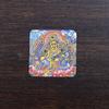 Núcleo de pintura Thangka de oro pintado a mano, 4 x 4 cuadrados, Zakilam, vida pasada, esta vida, Huang Caishen, lienzo con núcleo de pintura Thangka