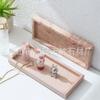 Bandeja Nórdica Rectangular de Mármol Jabonera Bandeja de Almacenamiento para Cepillos de Dientes Peine Bandeja para Cosméticos Joyería Limpiador de Manos Bandeja de Baño