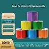 Papel Térmico Colorido à Prova de Três Sublimação de Tinta Papel Adesivo Térmico para Impressão de Etiquetas Etiqueta de Impressora em Branco Máquina de Etiquetas