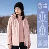 Chaqueta de Trabajo para Hombre Primavera y Otoño Nuevo Color Bloque Parche Patchwork con Capucha Holgada Casual Top Deportivo
