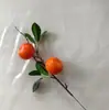 Rama Artificial Personalizada de Fábrica de Granada, Caqui, Naranja, Manzana, Flor de Nochevieja, Accesorios de Decoración de Boda, Fruta Artificial al por Mayor
