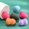 Huevo de Maquillaje Seco y Húmedo Doble Uso Tipo Calabaza Corte Diagonal Tipo Gota Huevo de Maquillaje para Belleza Combinación Independiente Empaquetado Huevo de Maquillaje Portátil