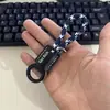 Mini Colgante de Llavero de Perro de Pelea Francés Transfronterizo Simple Dibujo Animado Cuero Accesorios Llavero Moda Joyería para Colgar en Bolso