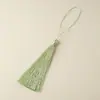 Fleco de Borla Larga de 12 cm Estilo Antiguo Cheongsam Hanfu Accesorios de Ropa Colgante para Coche Marcapáginas Venta al por Mayor