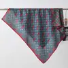Pañuelo cuadrado de terciopelo de doble cara, dos tonos, estampado de leopardo, de alta gama, vintage de los 90, chal cálido para mujer, pañuelo de cuello de lujo ligero