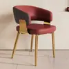 Silla de Comedor de Lujo Ligero Estilo Italiano con Respaldo, Adecuada para Comedores Domésticos, Silla con Respaldo Minimalista Moderno Nórdico, Taburete de Reunión para Hotel