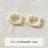 [Wangyang] Material e acessório para corrente de celular DIY temático de queijo Hello Kitty pintada de azul e branco em formato de estrela de acrílico