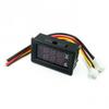 Voltímetro digital de corriente con pantalla dual LED CC de fibra de vidrio de 50 A y 100 A, 0-100 V y 1 A, cabezal de medición digital.