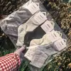 Calcetines Deportivos de Algodón Pengran para Mujer de Tiro Bajo a Media Pantorrilla Calcetines Deportivos de Algodón Simples y Cómodos Calcetines de Algodón Nuevos Otoño/Invierno 2025