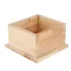 Base de Knock Box de Madera L-Beans/Liandou Caja para Residuos de Polvo Barril para Residuos Utensilios de Café Knock Box de Acero Inoxidable