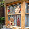 BRUP Hoja de Arce Otoñal Calabaza Casa de Dibujos Animados Pegatina Electrostática para Ventana Acción de Gracias Pegatina Decorativa para Vidrio de Ventana Estilo Nuevo Transfronterizo