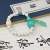 Jingdezhen Cerâmica Cuia Pulseira com Contas Joias Estilo Chinês Fulu Grão de Café Acessórios Pulseira Estilo Étnico Atacado