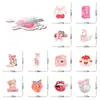 50 Piezas de Pegatinas de Graffiti Paraíso Rosa Pueden Ser Impermeables DIY Cuaderno de Mano Maleta Guitarra Patineta Material Decorativo Pegatinas