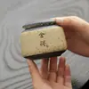 Mini Recipiente Criativo para Chá, Pote de Armazenamento, Mini Recipiente de Chá Cerâmico Vintage, Recipiente Doméstico Selado à Prova de Umidade para Chá Pu'Er