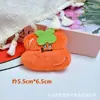 Colgante de Cacahuete de Caqui Chirriante Muñeco Pequeño Gato de Caqui Llavero de Felpa Encanto para Bolsos Accesorios de Ropa