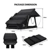 Tienda de Techo Triangular de Aleación de Aluminio, Resistente al Viento y a la Lluvia, con Espacio Ampliado, Adecuada para Viajes en Coche, Tienda Montada en Coche, Disponible para Dropshipping