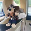 Adornos de Decoración para Coche, Caja de Pañuelos Montada en el Coche, Tipo Colgante, Diseño Lindo de Perro, Caja de Pañuelos Creativa para Coche
