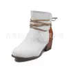 Juyuan Otoño/Invierno Amazon Shopee Sitio Independiente Comercio Exterior Europeo y Americano Talla Grande 35-43 Zapatos de Mujer con Correa Trasera y Tacón Grueso