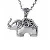 Yihua Taiyin Elefante de Nariz Larga Negro Colgante Taiyin Viejo Vintage Elefante Cadena Tailandesa Cadena de Lana Tridimensional Colgante
