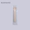 Cuchillo de madera, tenedor y cuchara, vajilla desechable independiente, embalaje en bolsa OPP de papel Kraft, intente comer tenedor y cuchara, postre, puede agregar logotipo