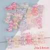 Accesorios para Pulseras Hechas a Mano con Cuentas de Acrílico Explosión Mariposa Oso de Forma Especial Chapado en Color UV Agrietado