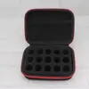 Fabricante de origen bolsa de almacenamiento para aceites esenciales de 15 compartimentos botella de aceite esencial de 10 ml bolsa de almacenamiento portátil caja de almacenamiento para reempaque de aceites esenciales