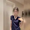 Camiseta de Manga Corta con Cuello Polo de Color Contrastante y Empalme, Estilo Preppy Americano, Sexy, para Mujer, Verano, Top Delgado Único, de Moda