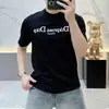 Camiseta de Manga Corta de Lujo de Marca Europea de Moda para Hombre con Estampado de Motocicleta, Top de Media Manga para Hombres Jóvenes