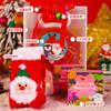 Regalo de Navidad para niños de jardín de infantes, juego de regalo creativo para niños, bolsa de dulces, bolsa de mano, decoraciones navideñas