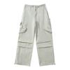 Pantalones cargo de pierna ancha con bolsillos grandes estilo americano para mujer, novedad de verano 2024, pantalones holgados, adelgazantes, informales, de corte recto