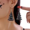 Duende Fantasma Divertido Halloween Flor Acrílica Esqueleto Árbol Pendientes Lindos Pendientes de Diablo