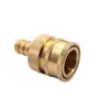 Conector de Molde de Válvula de Bola Roja de Latón, Válvula de Agua Controladora de Temperatura de Molde de Conexión Rápida de Barbilla, Molde Roscado de Conexión Rápida de Latón