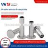 Rebite semi-oco de cabeça redonda plana de aço inoxidável 304 GB875 rebite semi-oco de cabeça plana M2-M6 parafuso de rebitagem