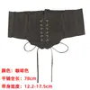 Cinturón Moldeador de Cintura para Mujer, Cinturón Ancho Estilo Corte, Decoración Versátil para Vestidos, Accesorio de Cintura Gótico Vintage Marrón