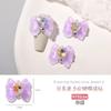 Joyas para uñas con lazo de guerrera, para chicas guapa y famosas en línea, con diseño de viento puro, amor, diamante, hielo, transparente, resina tridimensional, accesorios para uñas.