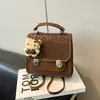 Bolso Casual Casual Diseño de Nicho Estilo Coreano Ins Bolso de Hombro 2025 Moda Femenina Tendencia Viajero Mochila con Estampado de Leopardo