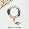 Encanto Antiguo QingyunNuevo Estilo Chino Pulsera Beige de Doble Capa con Perlas para Mujer, Estilo Étnico Exquisito, Diseño de Nicho, Lujo Ligero