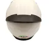 Casco de Motocicleta Blanco Brillante Casco Integral Lente Única