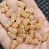 Raíz de Loto Rosa Agujero Pasante Forma de Calabaza Jade Cuentas Sueltas Jade Cuarcita Calabaza Tridimensional Pulsera DIY Collar Accesorios de Joyería Cuentas