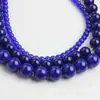 Según la tira no se decolora 4-10 mm cuentas redondas de cristal amarillo cuentas sueltas rojas pulsera de cuentas de jade en polvo accesorios para collares