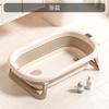 Bañera para bebés, lavabo, alfombra de baño, red de baño, lavabo plegable para bebés de 0 a 5 años, bañera para recién nacidos tumbados.