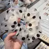 Moda de Corea del Sur Tul de Doble Capa Punto de Onda Anillo para el Cabello de Intestino Grueso para Mujer Sentido de Alta Gama 2025 Nuevo Marubeni Accesorios para el Cabello Titular