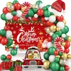 Set de Globos Navideños Transfronterizos al por Mayor Muletas Caramelo Reno Hombre de Jengibre Guirnalda Arco Nuevo Fiesta Amazon
